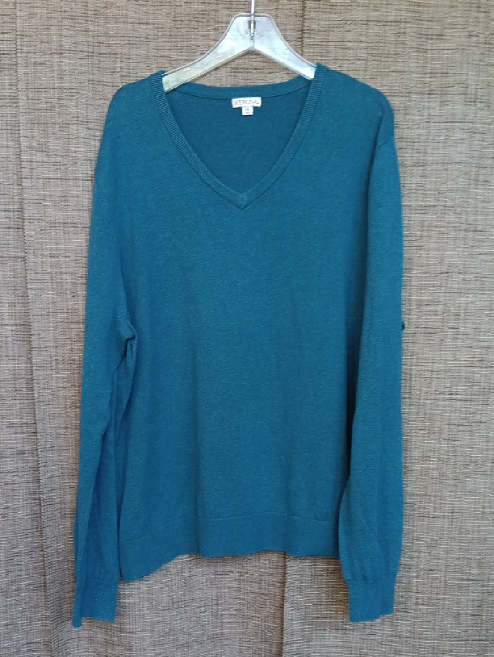 Merona V-neck Cotton Wool Teal Sweater